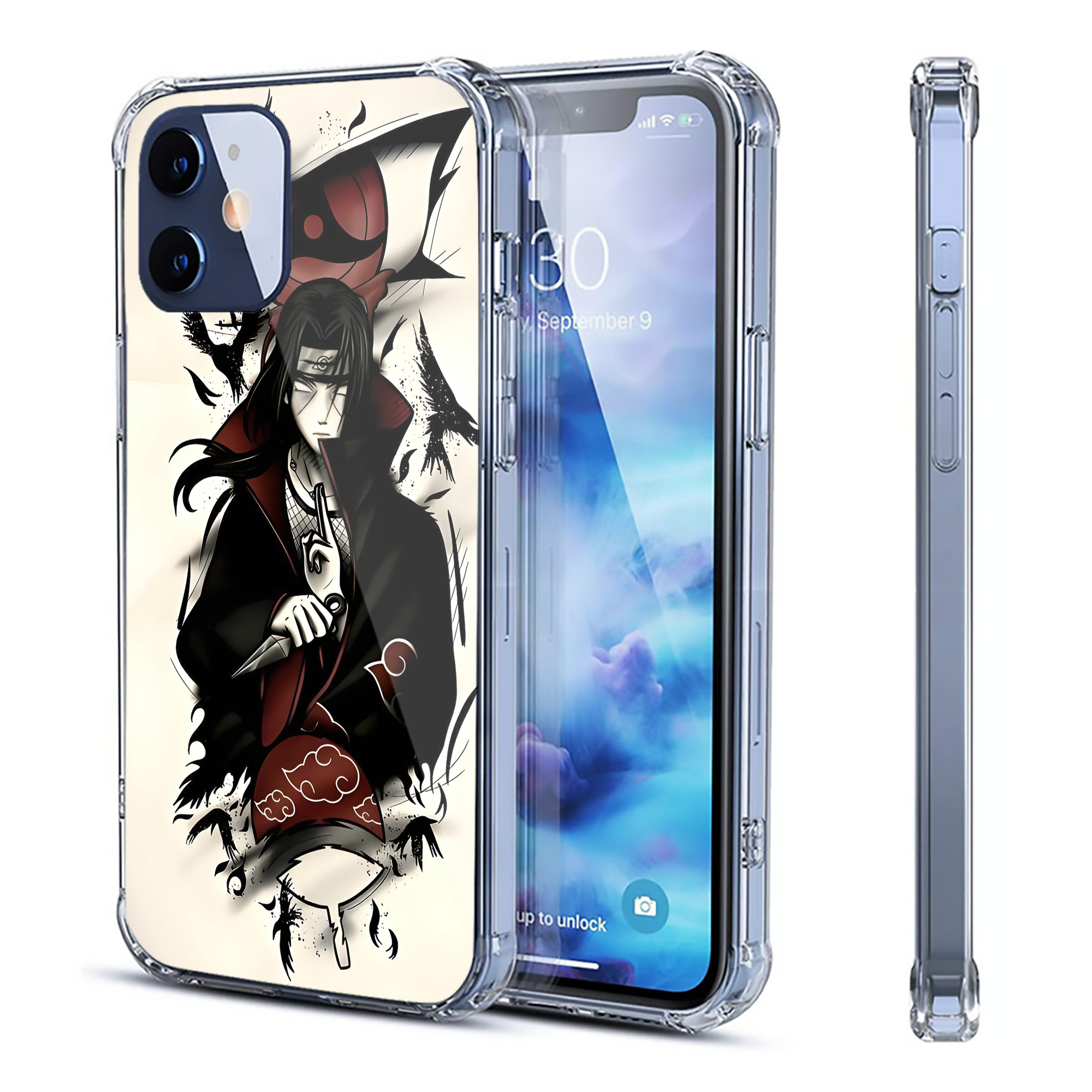 （画像用） NARUTO -ナルト- NARUTO -ナルト- 疾風伝 【iPhone 12シリーズ対応】透明スマホケース（クリアソフトケース）
